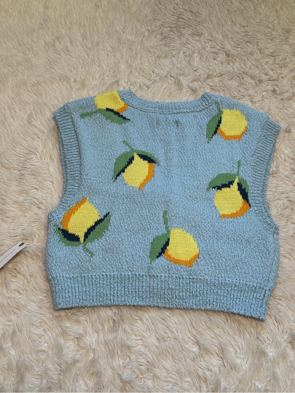 NWT Anthropologie Maeve Melanie Shrunken Lemon Cardigan Sweater - Size XS - Picture 5 of 8